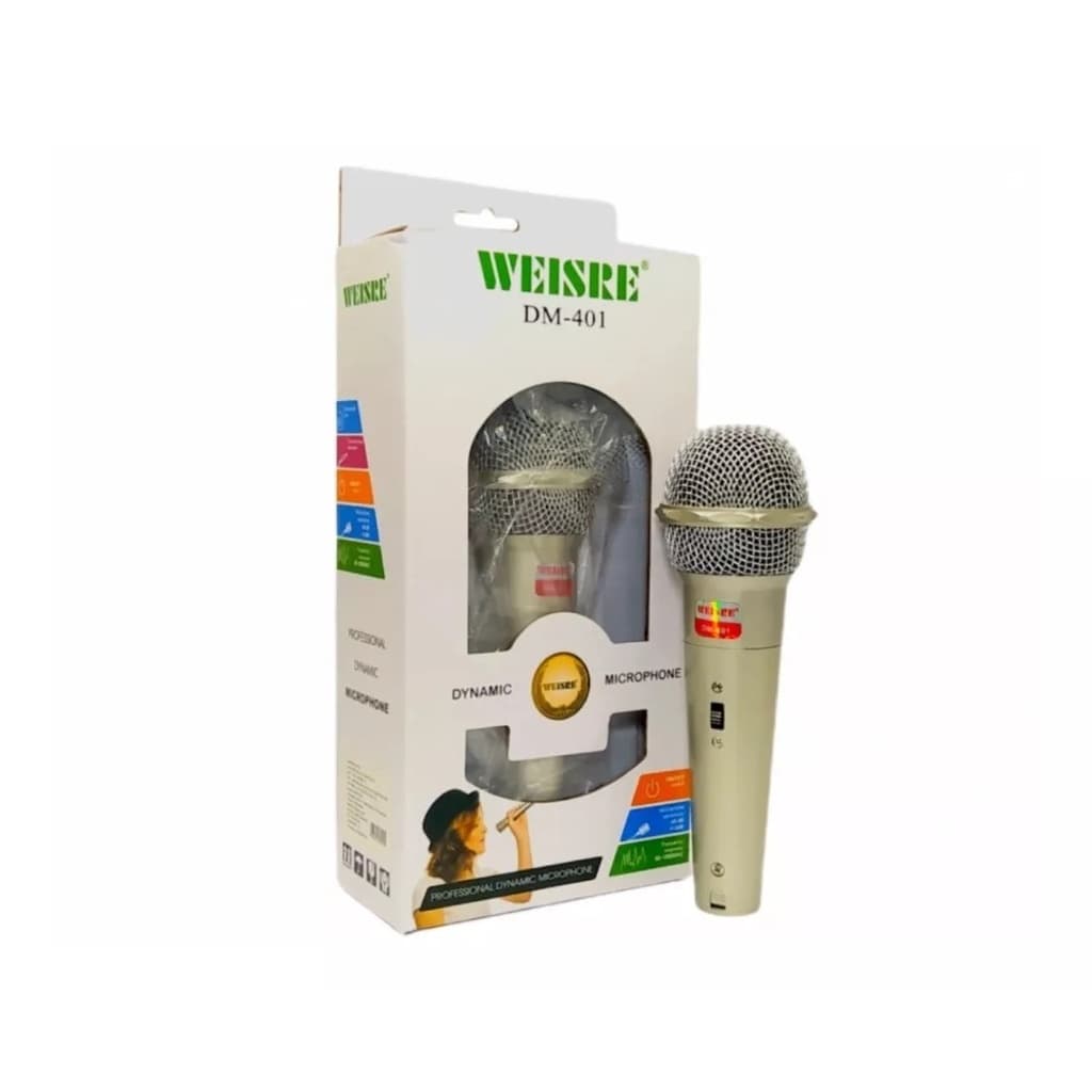 MICROFONE COM FIO WEISRE