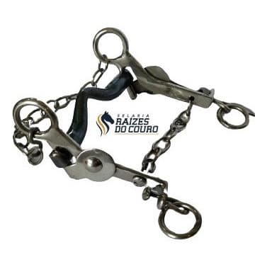 Freio Machadinho Paulista Bocal Baixo Inox Liso Super Qualidade Preço Promocional Cavalo Cavalgada Montaria Acessórios para cavalos