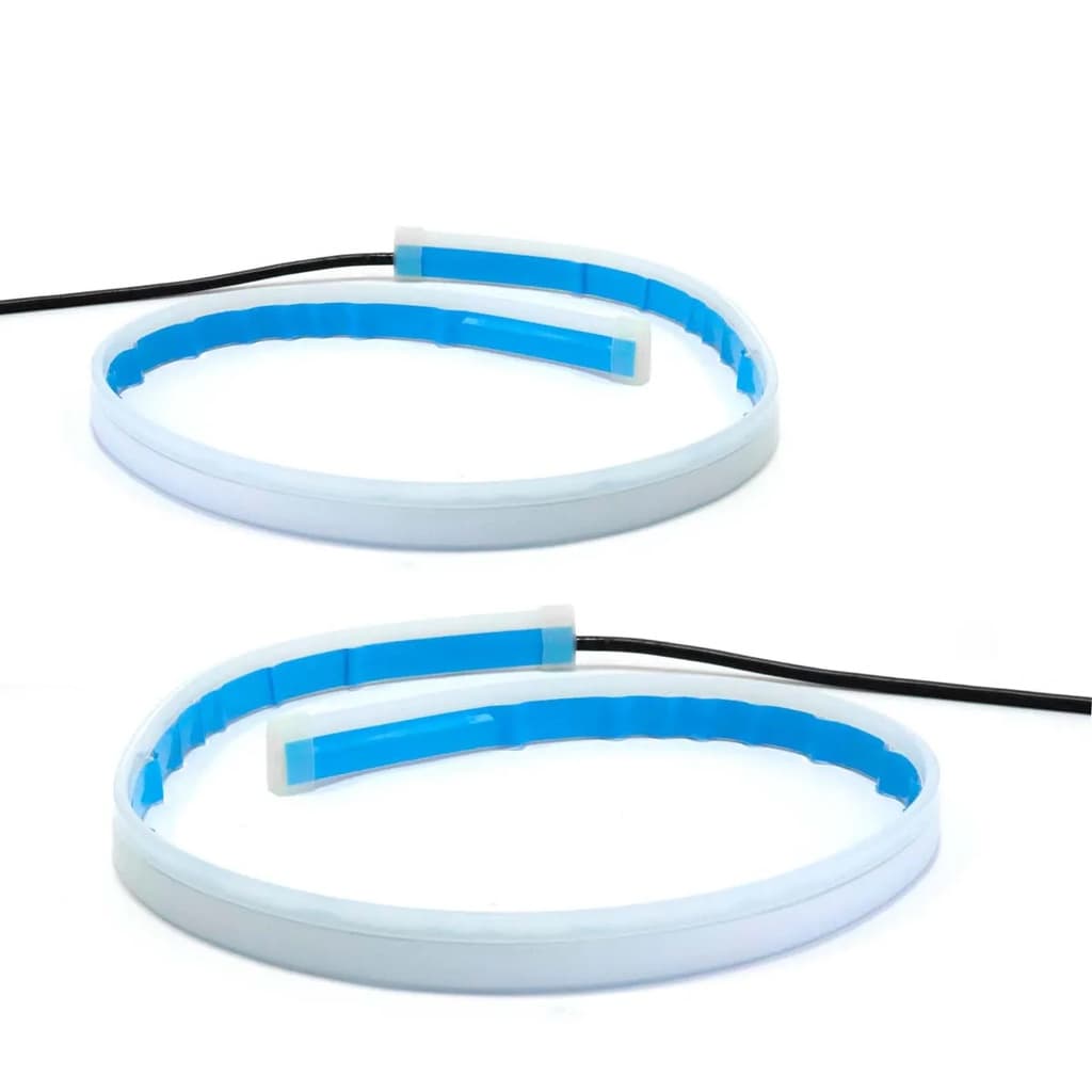 Fita Led Drl 60cm Efeito Ghost Start Farol Seta Sequencial