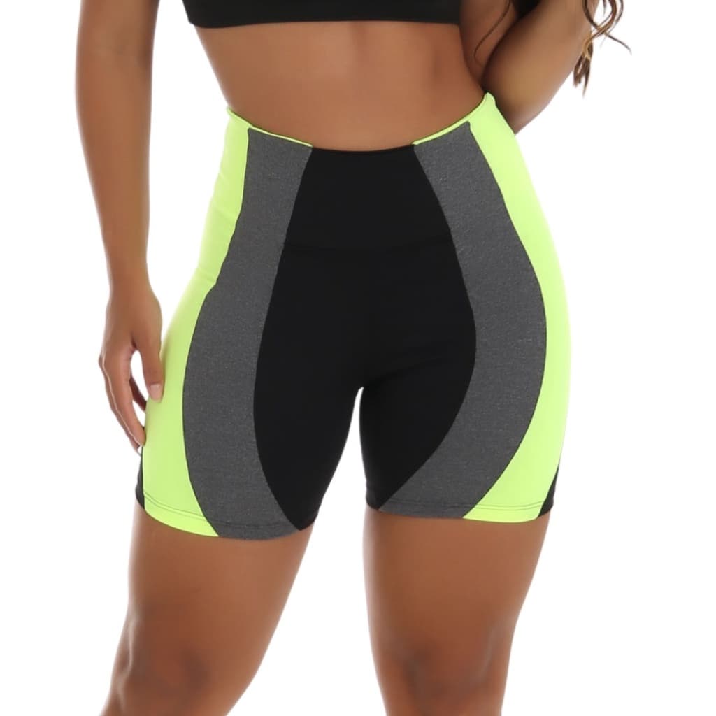 Bermuda Fitness  Detalhe Em Neon 10915