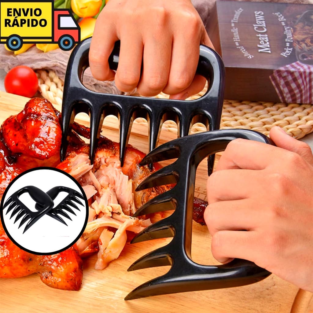 Kit 2 Garras De Urso Garfo Para Churrasco Para Segurar Desfiar Os Alimentos Clink