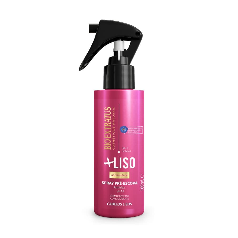 Finalizador Spray +Liso Bio Extratus 100mL Cabelo Liso