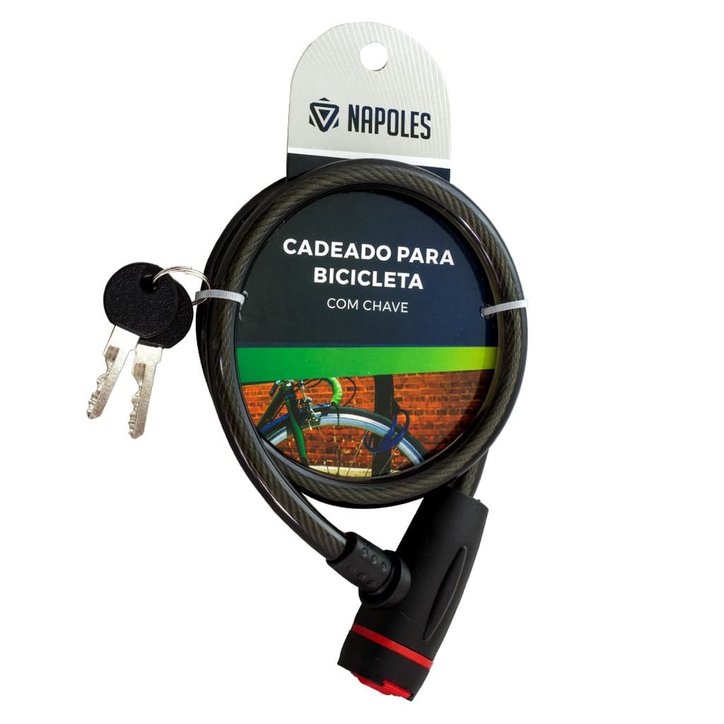 Cadeado Trava Antifurto Para Bicicleta Resistente 12mm 80cm