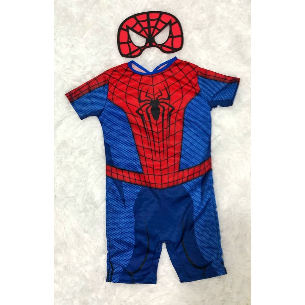 Fantasia Temática Homem Aranha Infantil Masculina Heróis Barato Menino Promoção Máscara