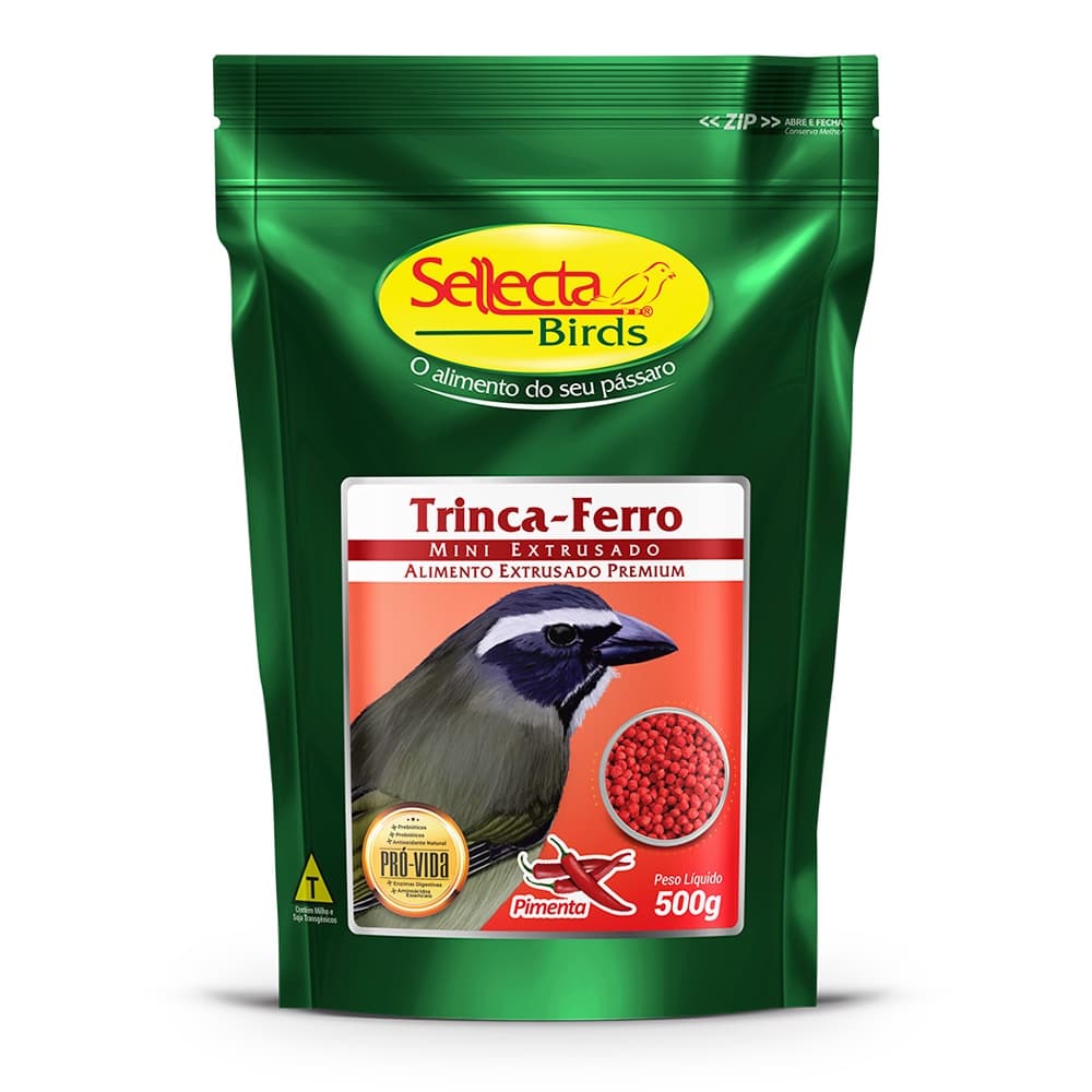 Ração Extrusada Trinca Ferro Sellecta Pimenta 500g Pixarro