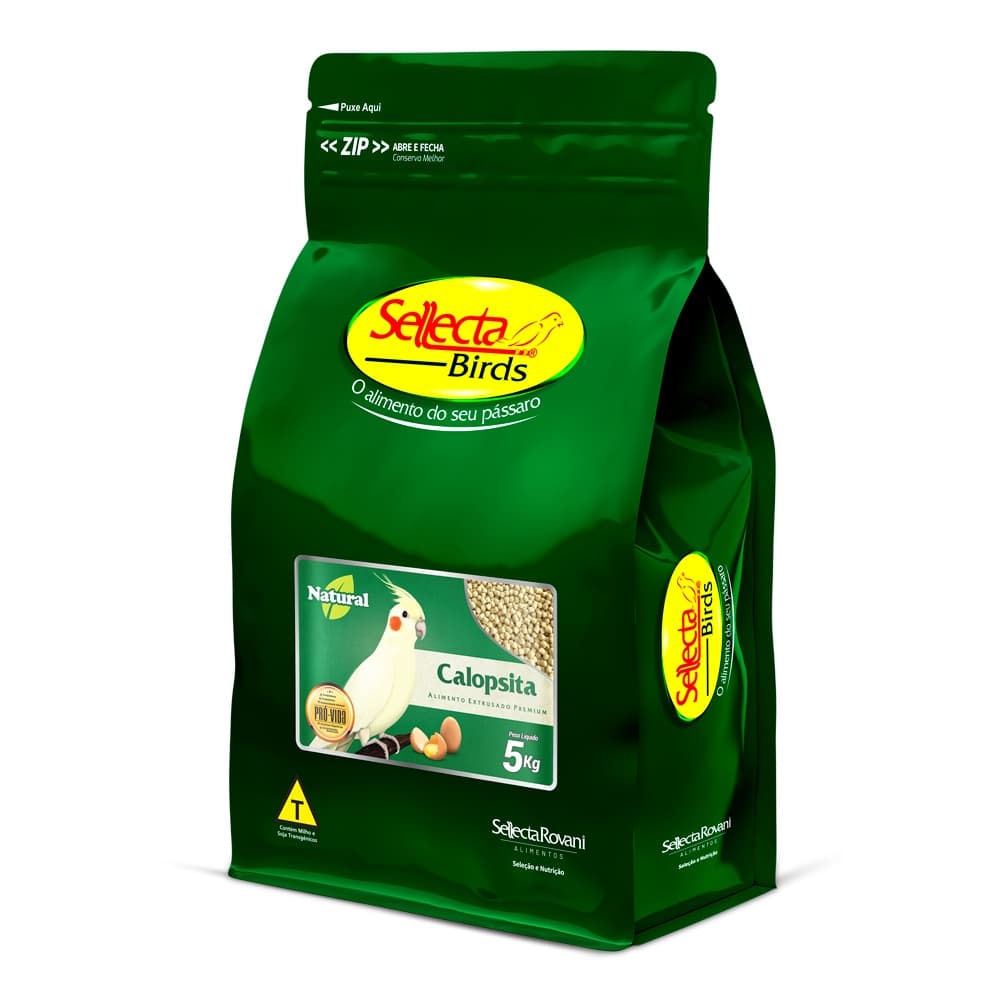 Sellecta Calopsita Natural 5kg Extrusada