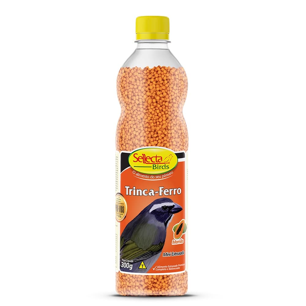Sellecta Trinca Ferro Mamão 300g Ração Extrusada Pixarro