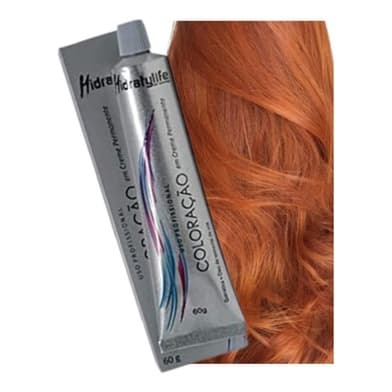Coloração Louro Claro Cobre Intenso 8.44 Mairibel Hidratycollor