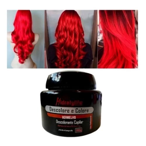 Descolore E Colore Vermelho 100g Hidraty Mairibel Cosmeticos