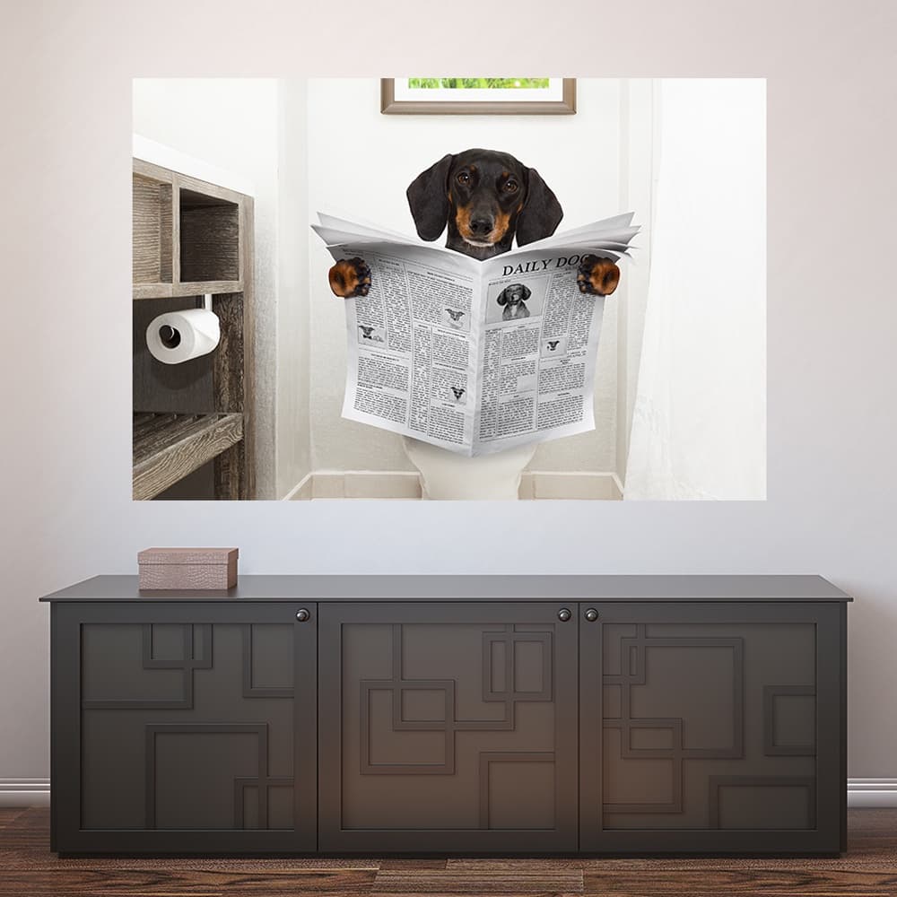 Painel Adesivo Decorativo de Parede Cachorro Pet Shop Veterinário Animais Casa Sala Quarto - 830pn