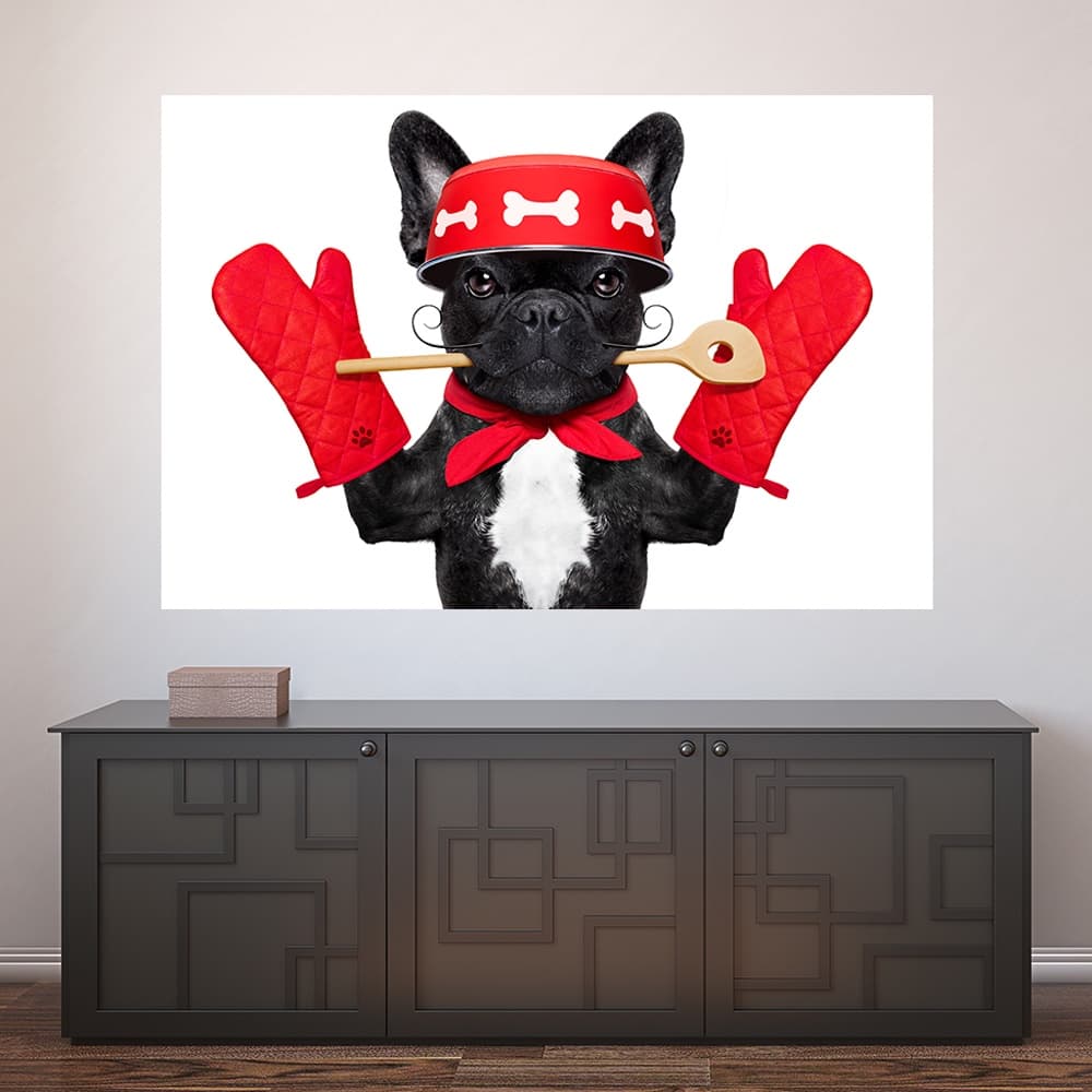 Painel Adesivo Decorativo de Parede Cachorro Pet Shop Veterinário Animais Casa Sala Quarto - 773pn