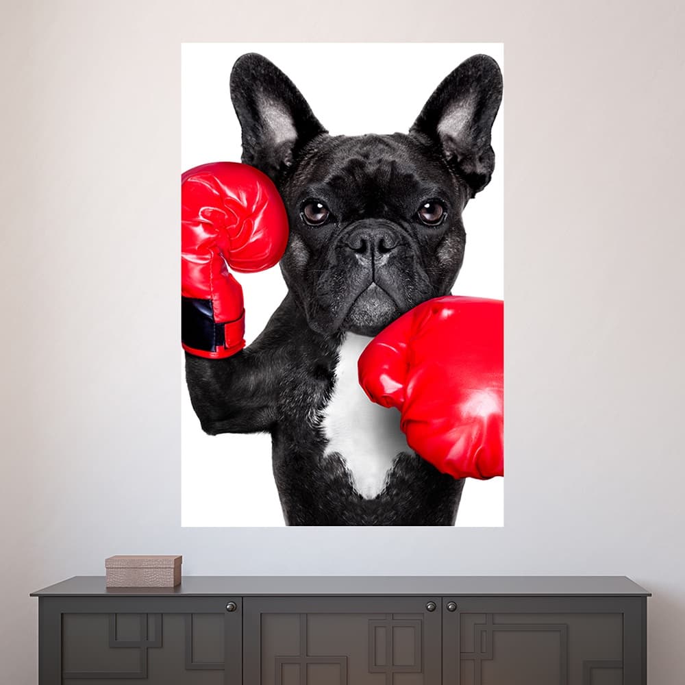Painel Adesivo Decorativo de Parede Cachorro Pet Shop Veterinário Animais Casa Sala Quarto - 1628pn