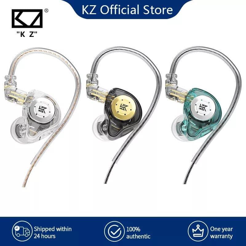 Fone de Ouvido KZ EDX PRO sem Microfone Original KZ - Kz Edx Pro Profissional Dual Drive 10mm Kz Qkz