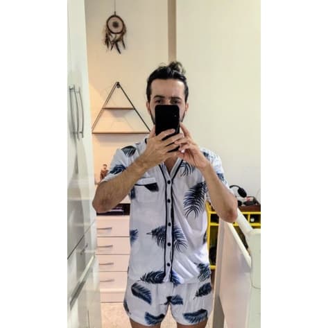 Pijama americano (Adulto- MASCULINO)- personalizado com foto ou o tema que você quiser.