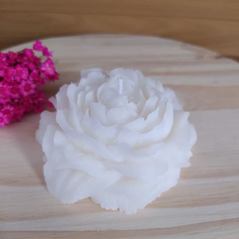 Vela Aromática Flor Peônia/ Vela Cheirosa/ Vela Decorativa