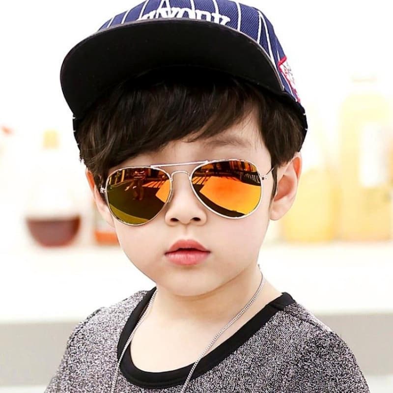 Óculos De Sol Retro Kids Designer De Luxo UV400 Para Crianças O Exterior Baby Boys Girls Eyewear Gafas