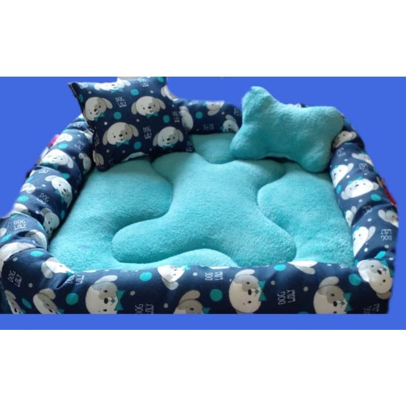 Cama caminha pet pra cães e gatos cão azul🐶🐱