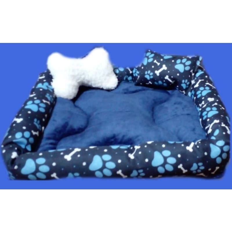 Cama caminha pet para cães e gatos patinha azul🐱🤩🐶