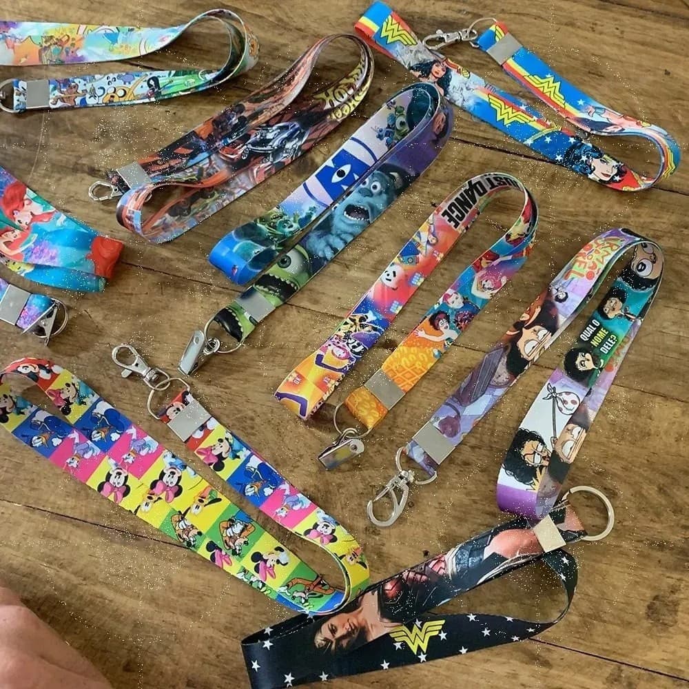 Cordão Personalizado para Crachá Ou Chaveiro - mais de 1000 temas disponíneis - LEIA A DESCRIÇÃO