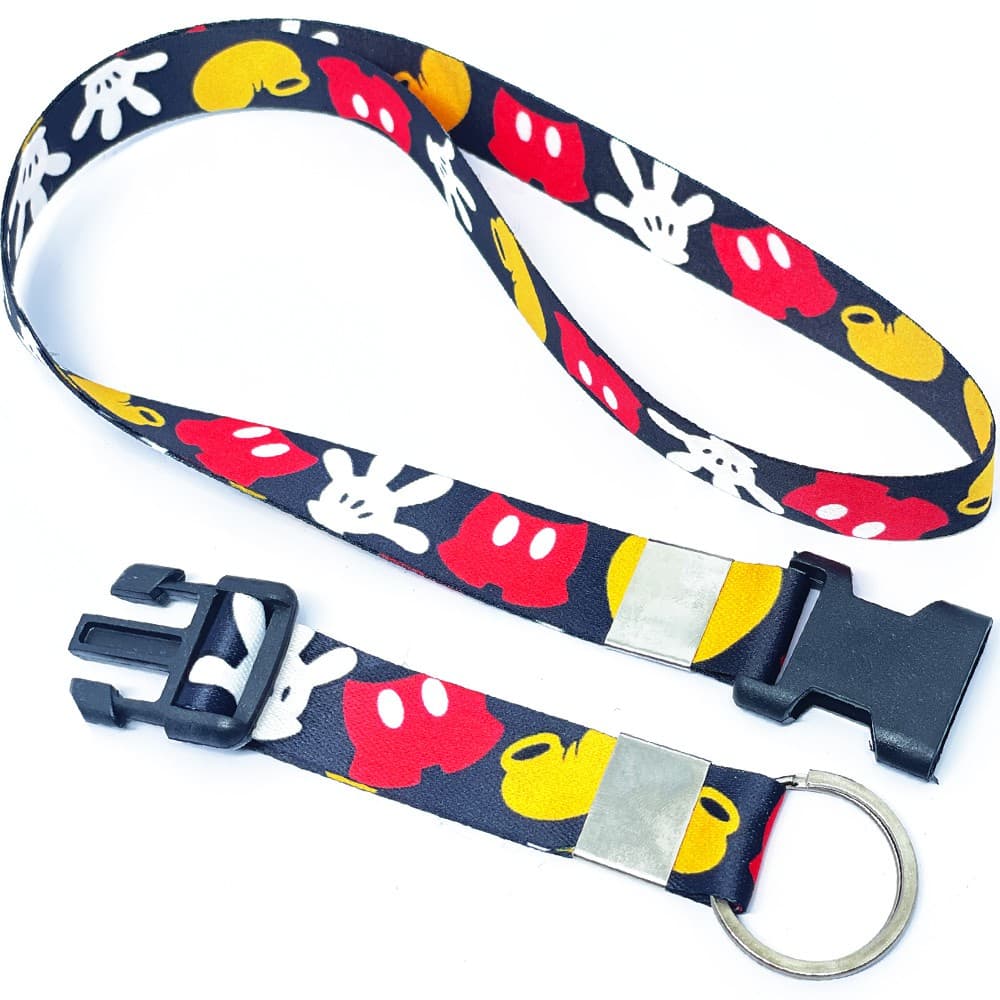 Chaveiro Moto Mickey Divertido C0472P com Argola Italiana e Engate Rápido