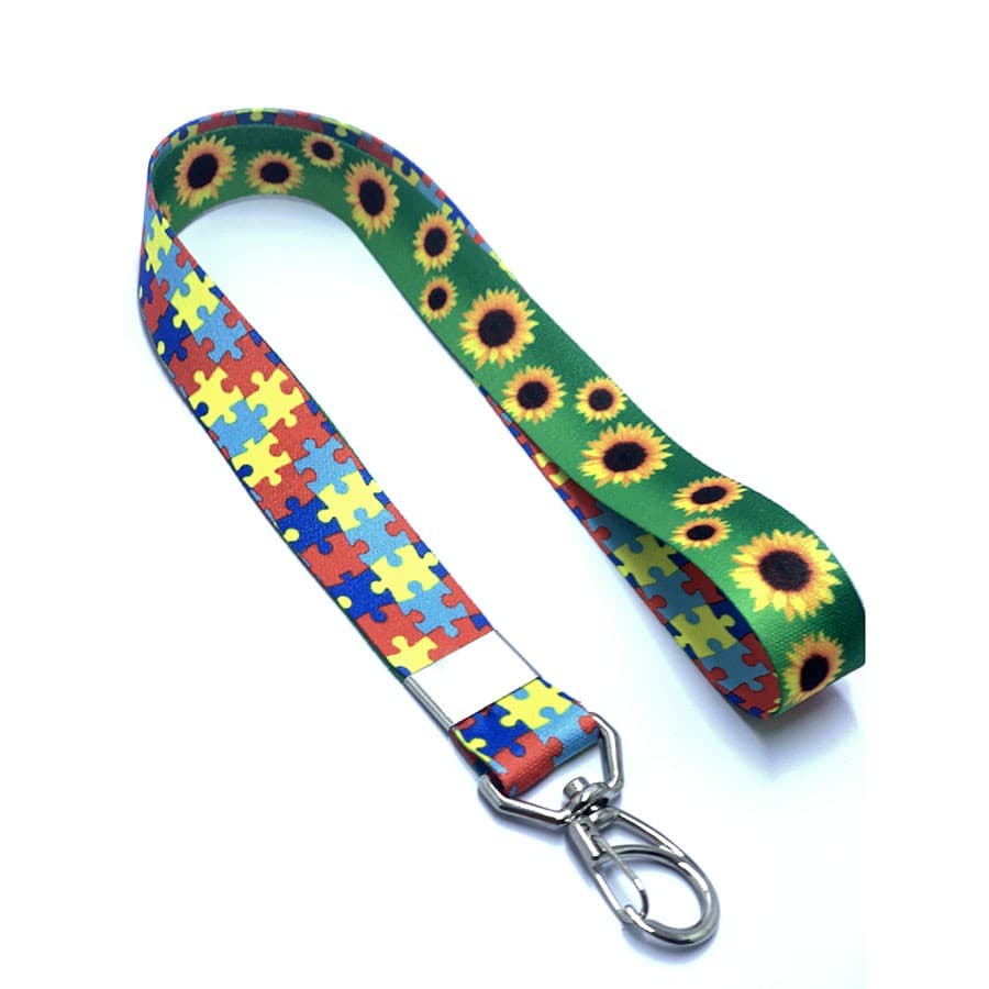 Cordão Girassol e Quebra Cabeças Pescoço Autismo / Autista