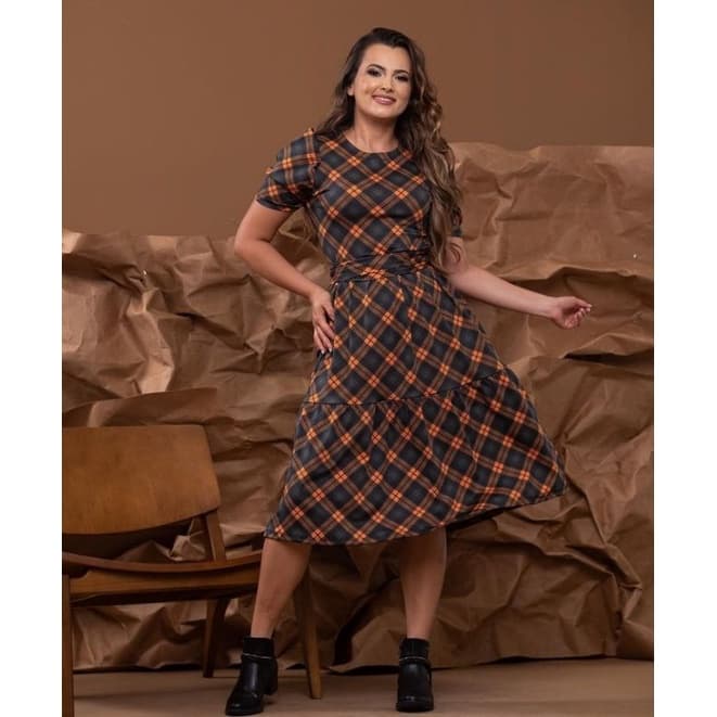 vestido MIDI  moda evangélica modesta vestido de crente. vestido Junino vestido comportado