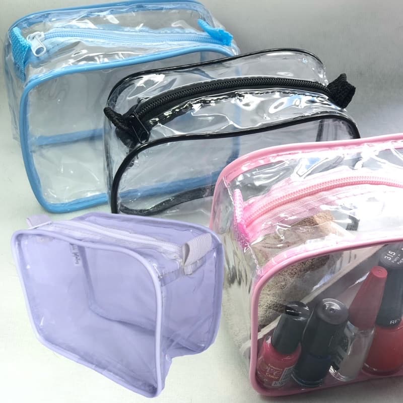 kit com 65 mini necessaires organizadoras de bagagem / mala / maquiagem / multiuso