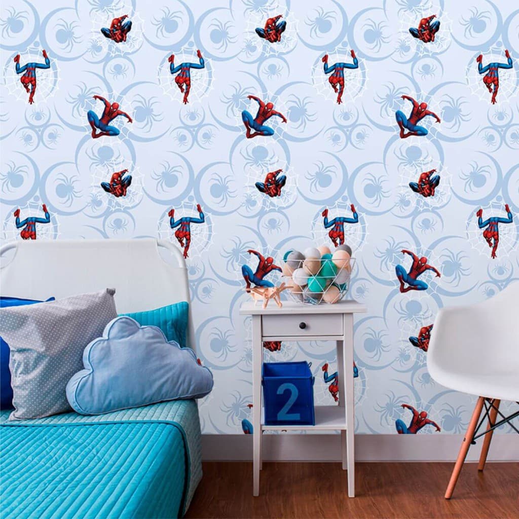 Papel De Parede Baby Homem Aranha Decoração Quarto