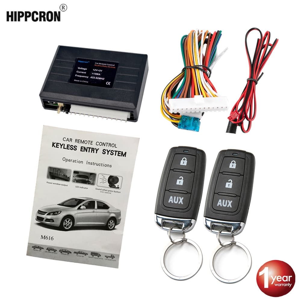 Alarme Automotivo Sem Chave Sistema Controle Remoto De Carro Universal Com 2 Controles