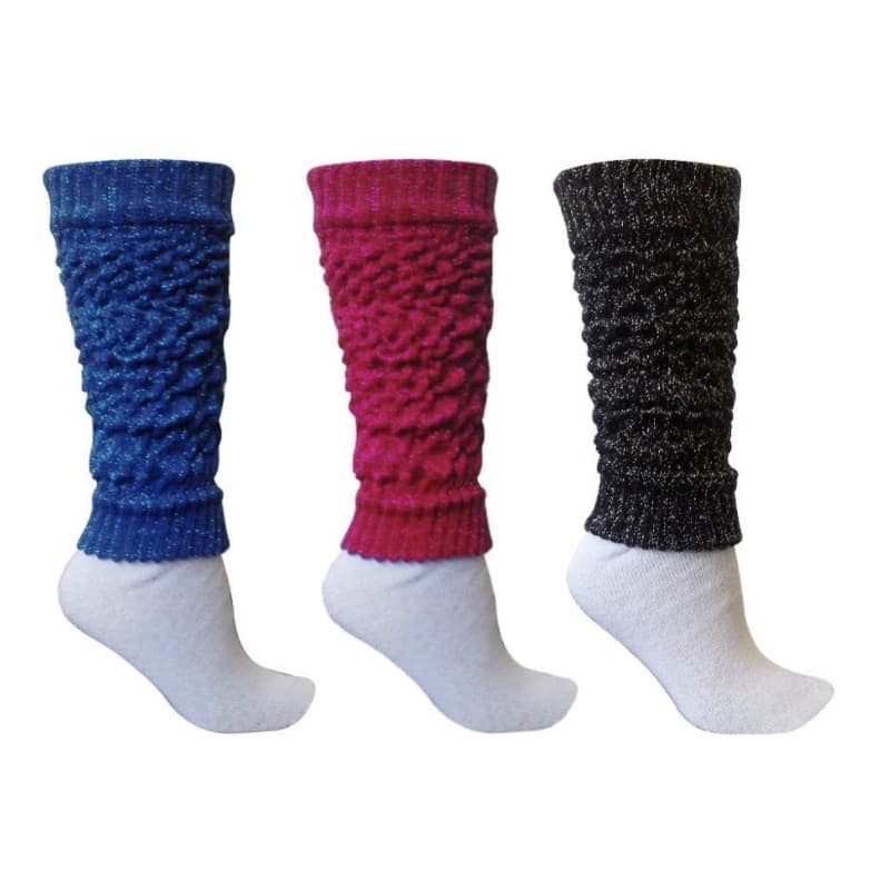1 Par de Meia Polaina Aeróbica 30cm Academia Esporte Fitness Ballet Ginastica Lisas Polainas