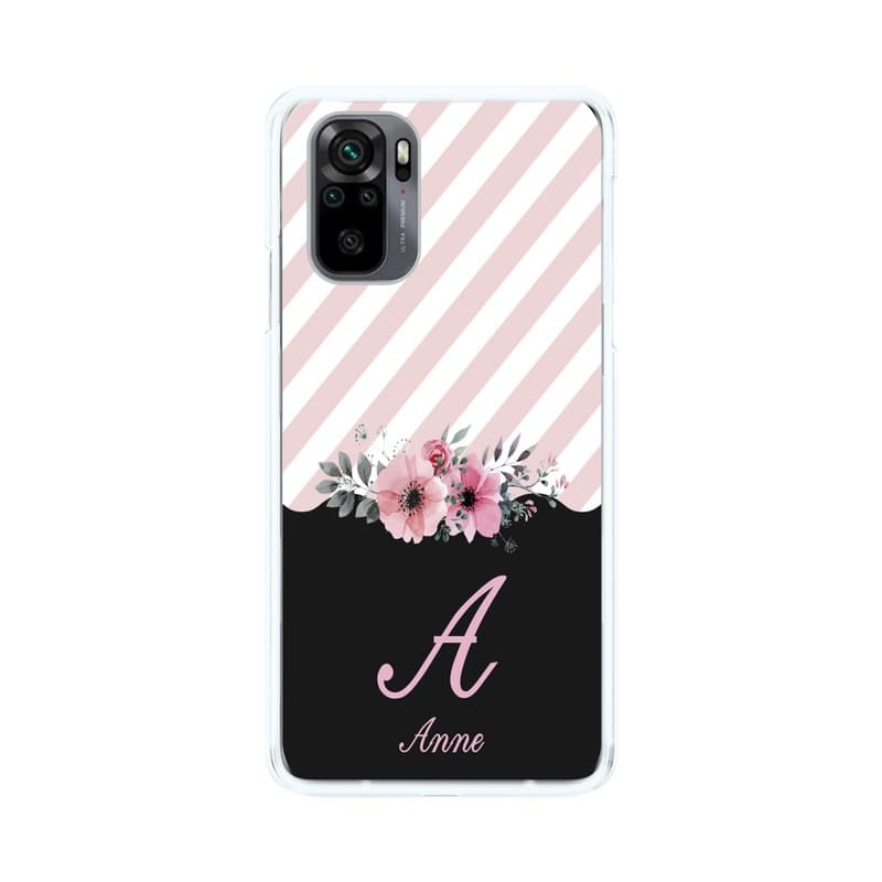 Capinha Compatível Xiaomi Redmi Note 10 S Floral Black  Nome