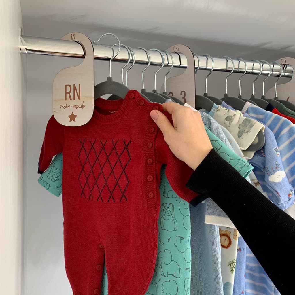 Separador e Organizador de Cabides Para Bebe Infantil - Estrela