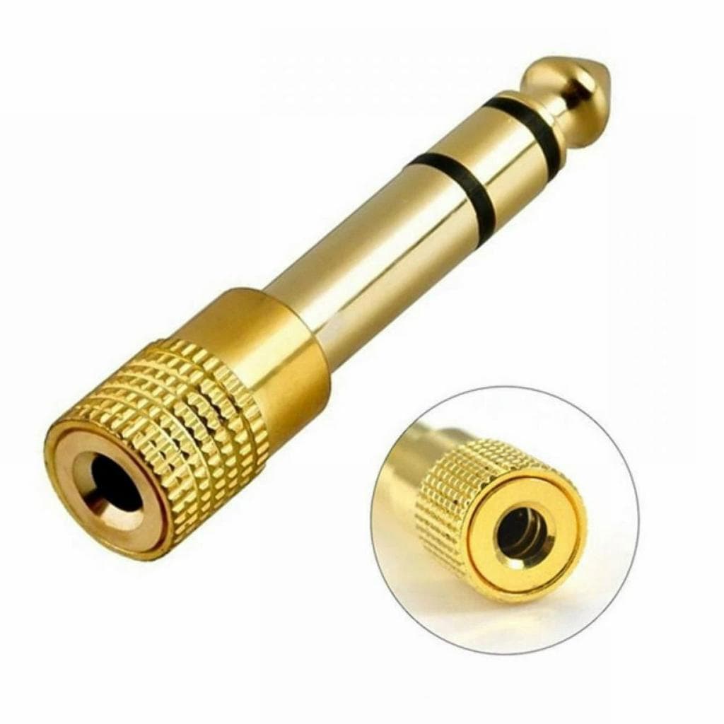 Adaptador P10 Macho 6,5mm Para P2 Fêmea 3,5mm Plug Conector Conversor