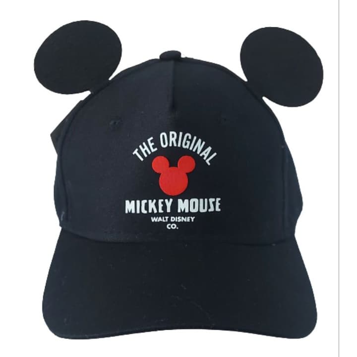 Boné infantil menino Mickey Mouse com orelhinhas 3D Mikey mouse