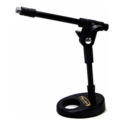 Pedestal Suporte Mesa Microfone Torelli Hpm56 Pés De Ferro