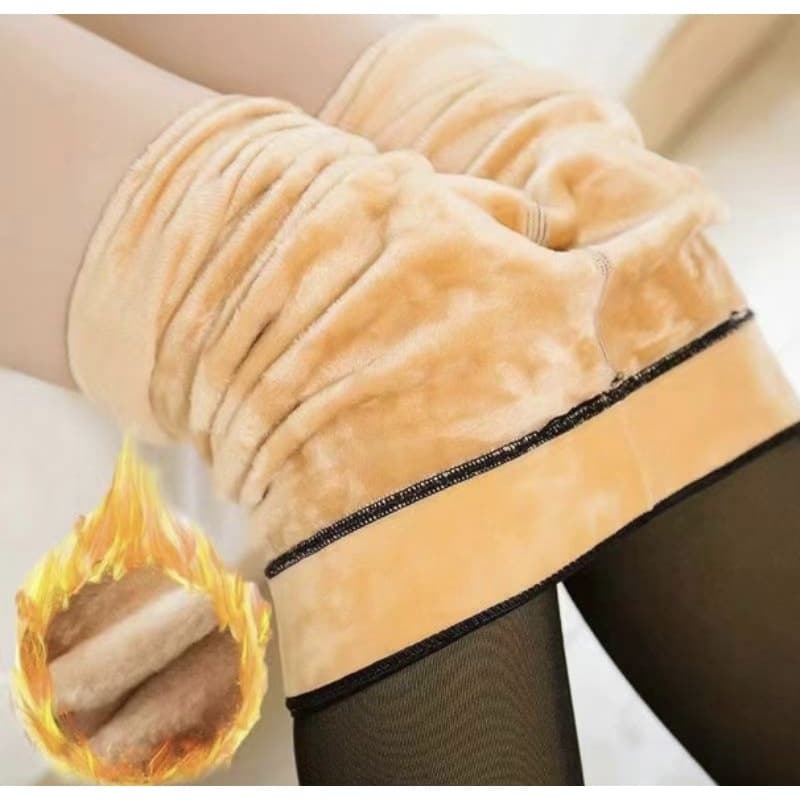 Meia Calca Forrada Transolucida Peluciada Para o Frio