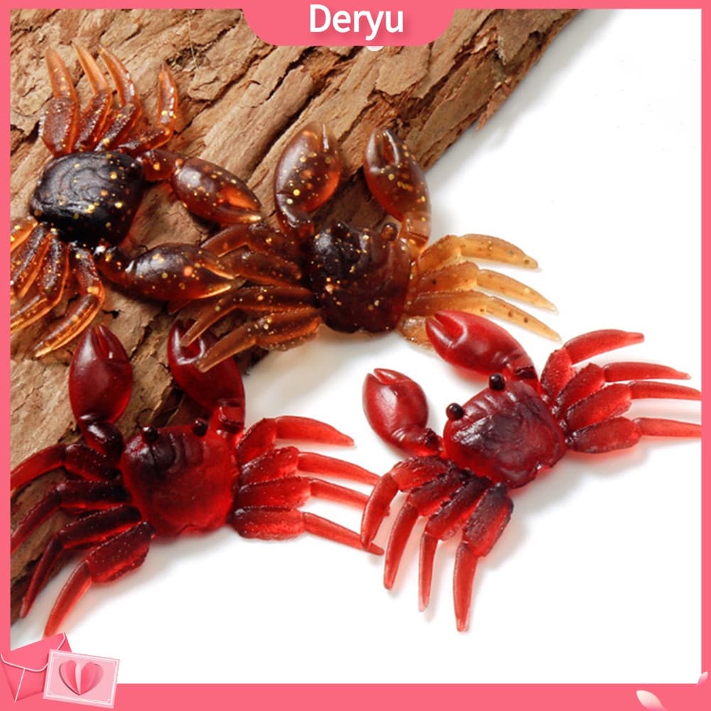 [Deryu][5pçs 8cm Pesca Isca Artificial Lifelike Wobbler Caranguejo Em Forma De Natação
