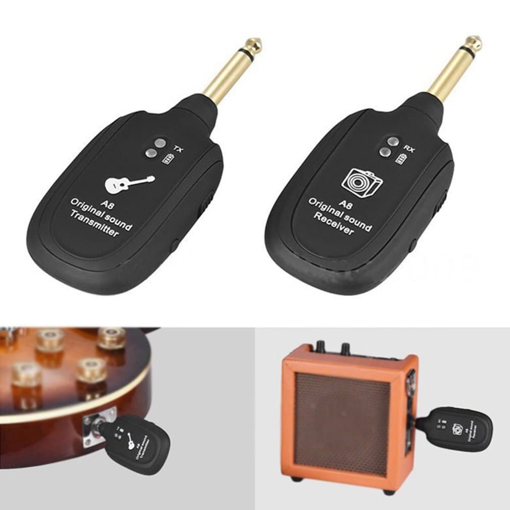 Interface De Áudio Transmissor Receptor Sem Fio Guitarra