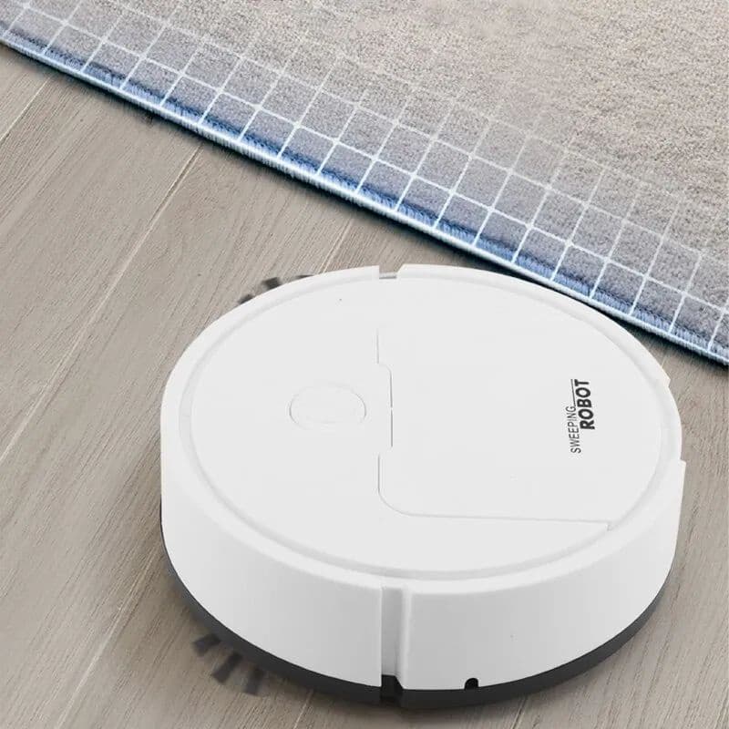 Mini robô varredor e aspirador, inteligente aspirador robô