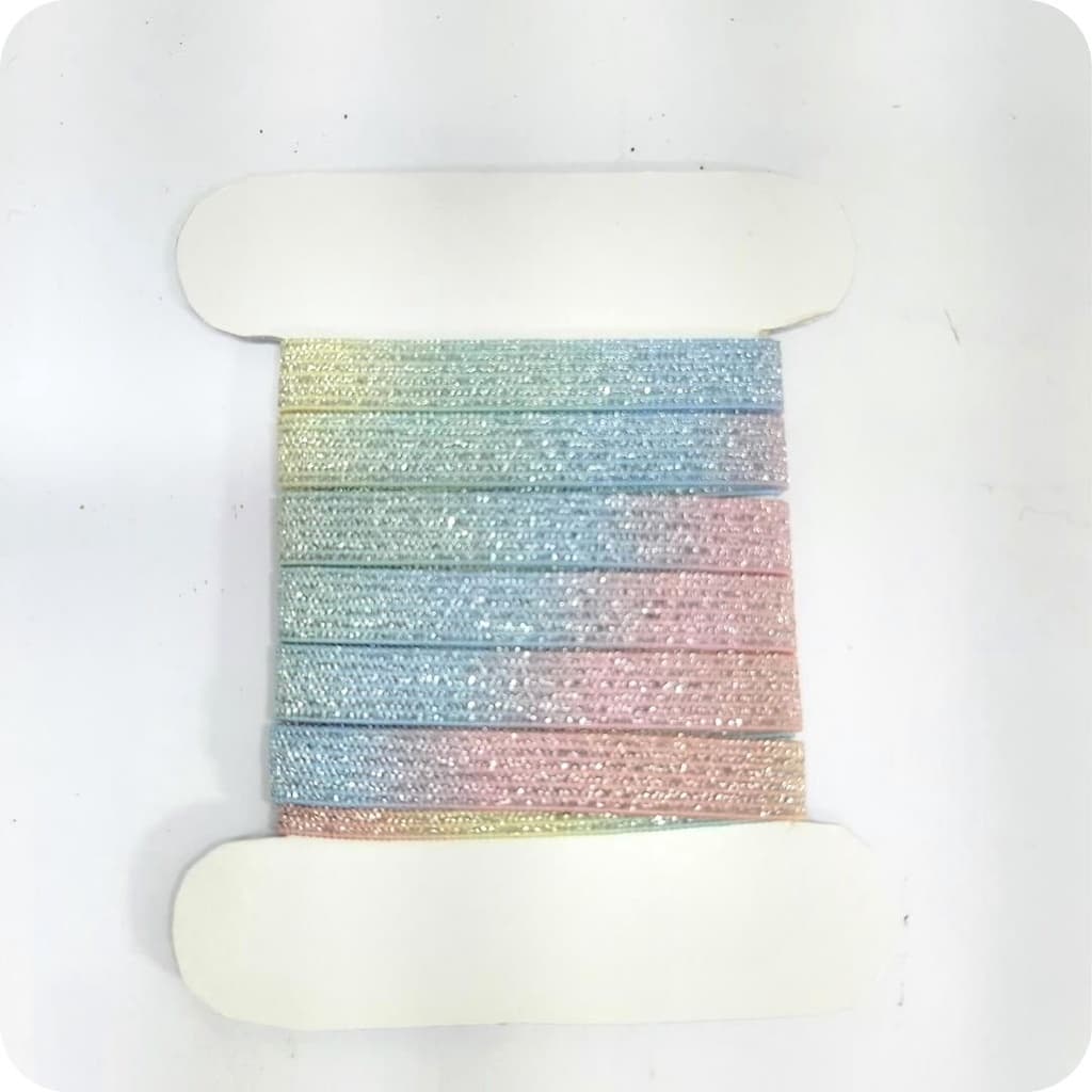 Elástico Especial Brilho Encadernação 7mm Algodão Doce  3720 001