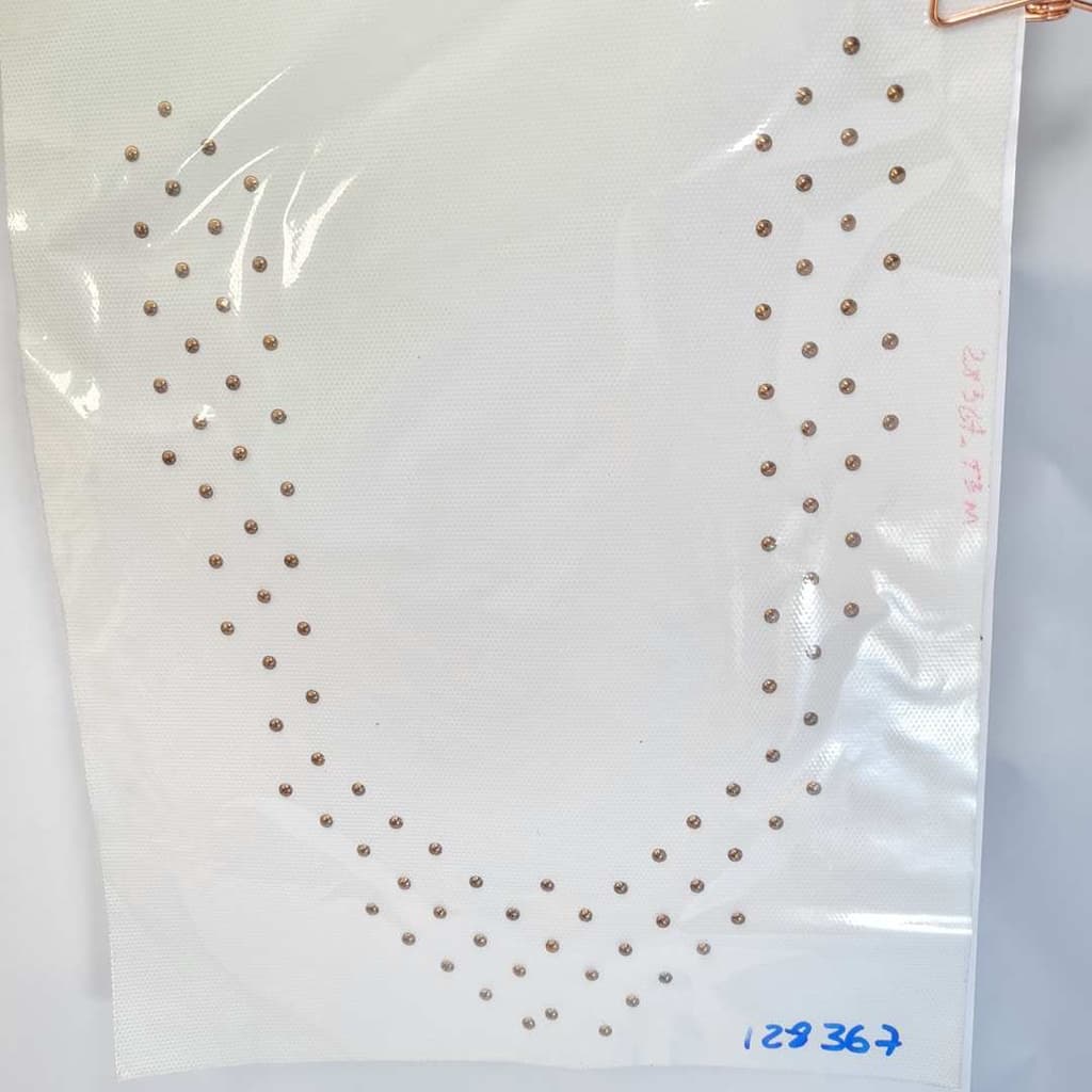 2 unidades Cartela Termocolante Chapinha Hotfix 17x23cm Ouro Velho 128367