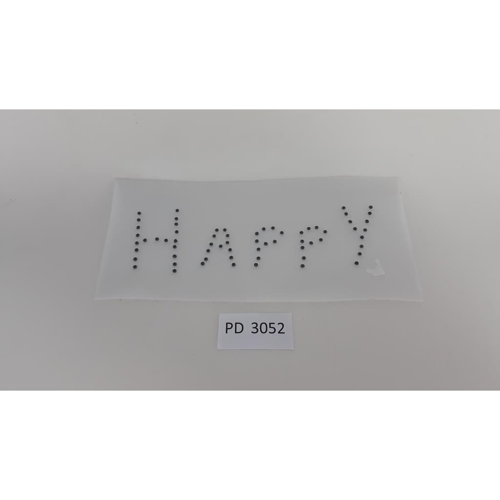 Termocolante - Happy - Chapinha sextavada - unid - 15x5 	3052 001 32Q3