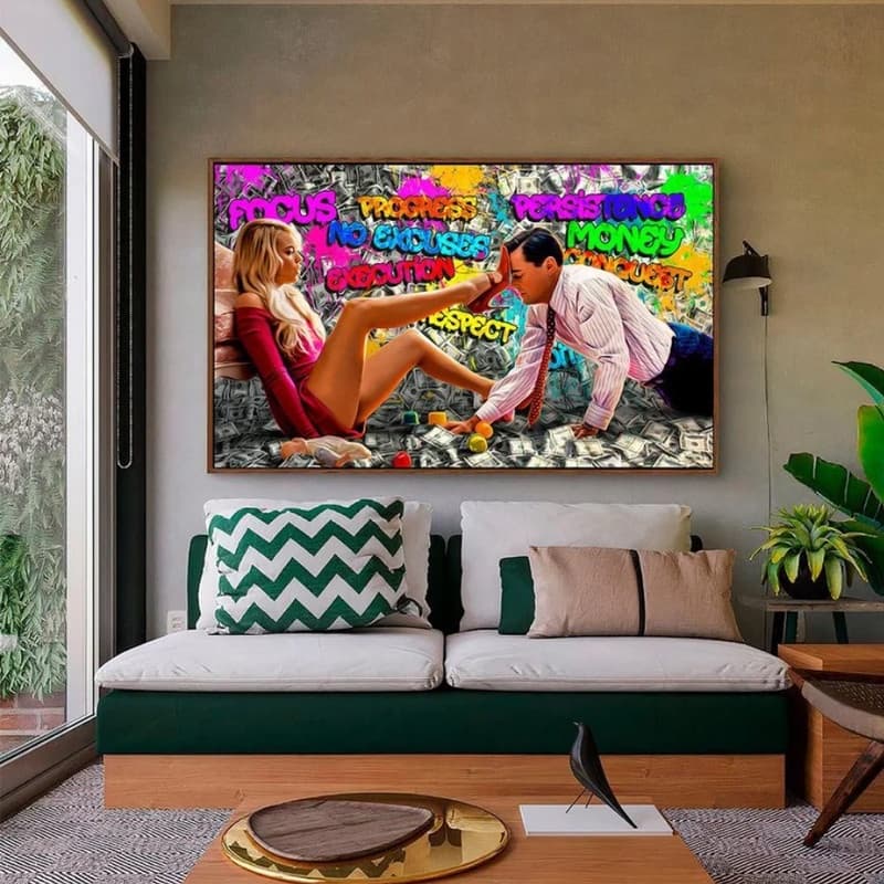 Quadro Decorativo 110x80cm O Lobo de Wall Street