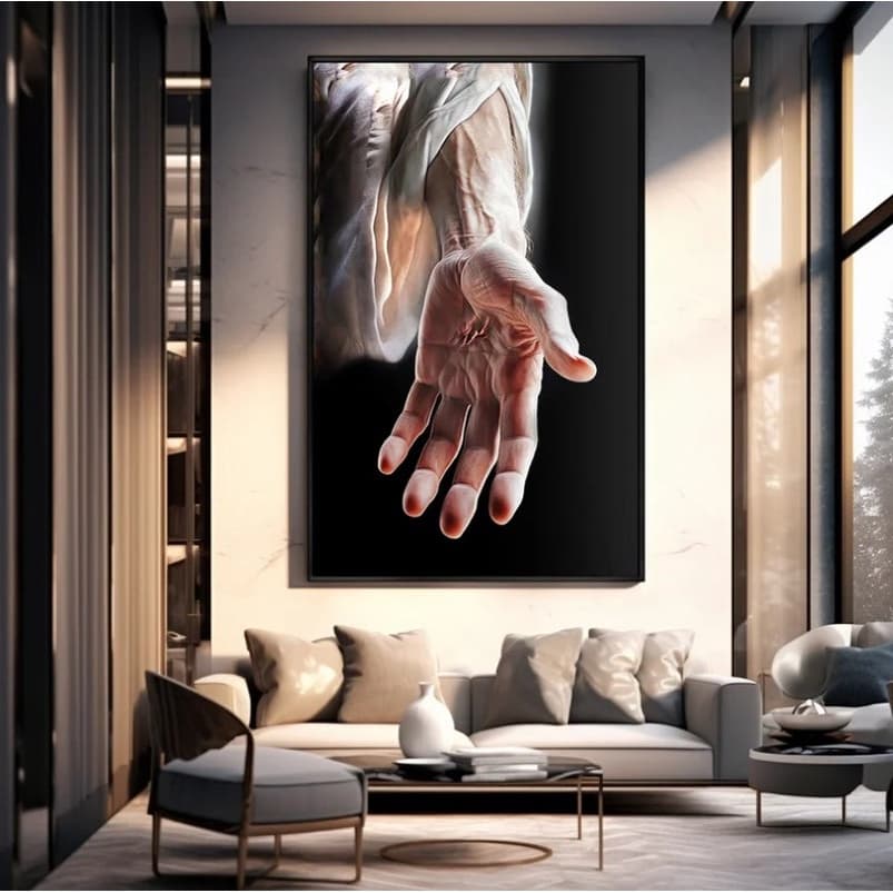 Quadro Decorativo 110x80cm Jesus Cristo Salva