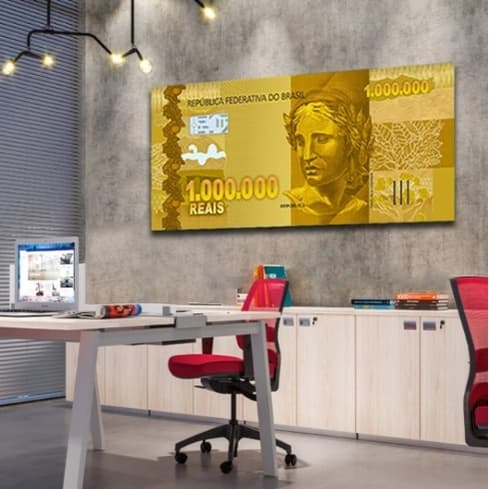 Quadro Um Milhão de Reais 110x80cm Sala Quarto Luxo