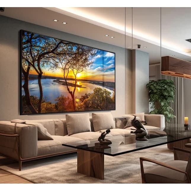 Quadro Decorativo Lindo Por do sol 110x80cm Sala Quarto Luxo