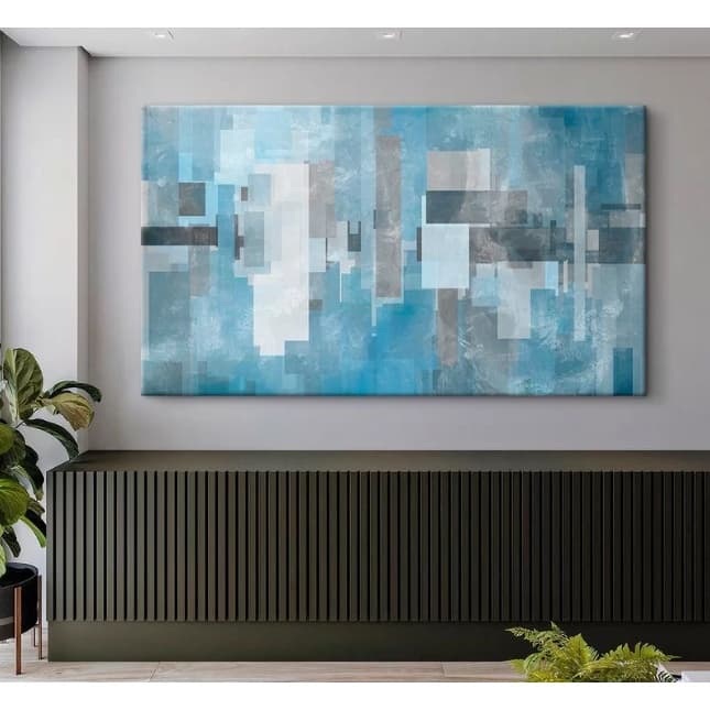 Quadro Decorativo Abstrato Moderno 110x80cm Sala Quarto Luxo