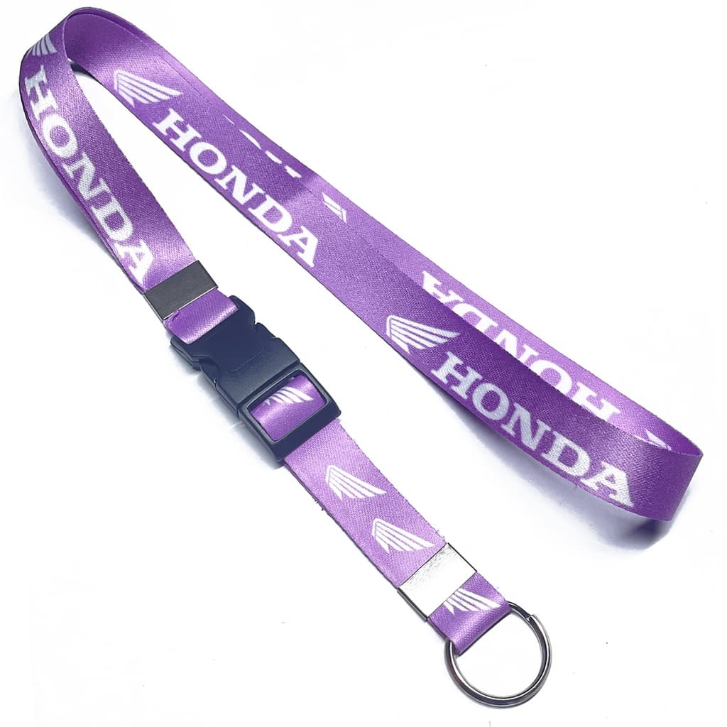 Cordão Chaveiro Moto honda lilas com Engate Rápido