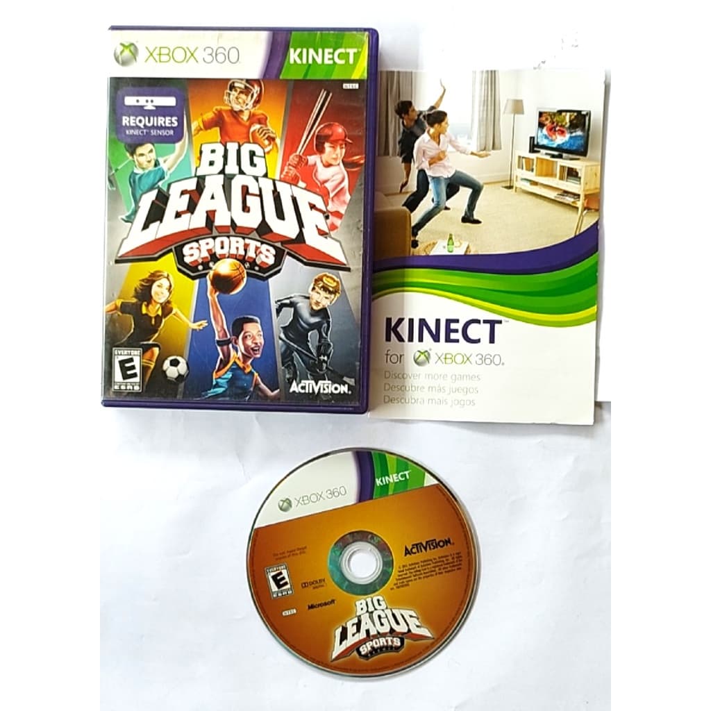 JOGO DE DE KINECT BIG LEAGUE SPORTS XBOX 360 FISICO ORIGINAL