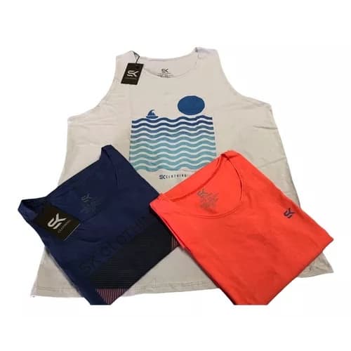 Kit 3 Regatas Machão Masculinas P ao GG e Tamanhos Especiais Plus Size G1 G2 G3 G4 G5 G6 G7 G8 G9